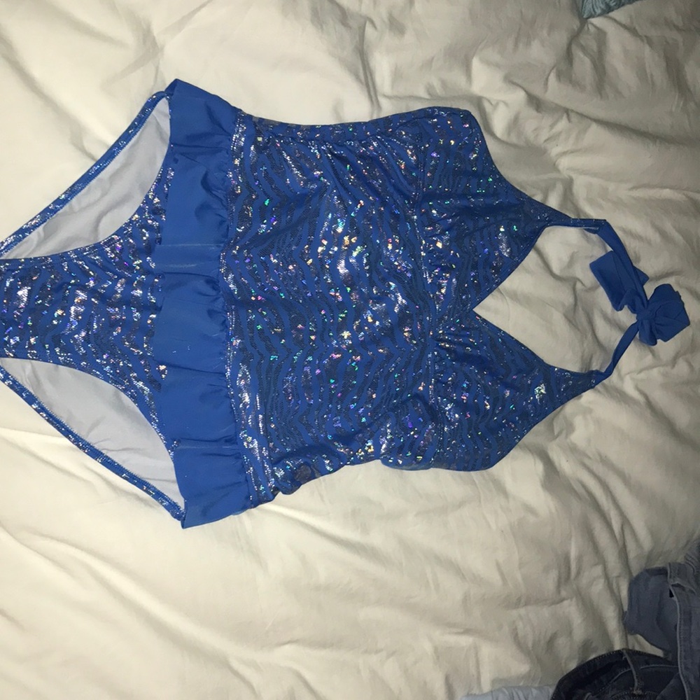 One piece swimsuit.